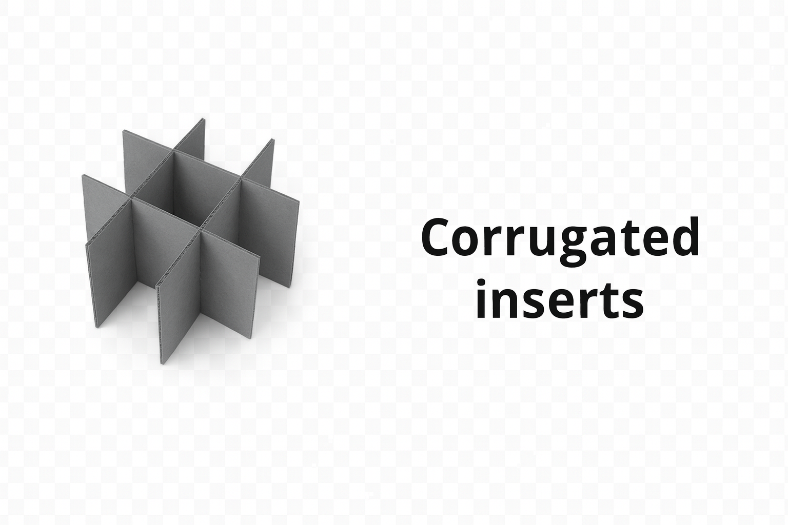 Corrugated inserts