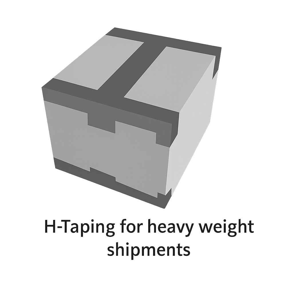 H-Taping for heavy weight shipments