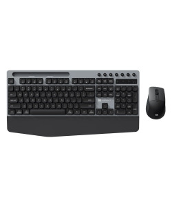Key10 Combo 2.4 GHz Wireless | Multi-media Hotkeys | Smartphone Holder | Wrist-rest Comfort