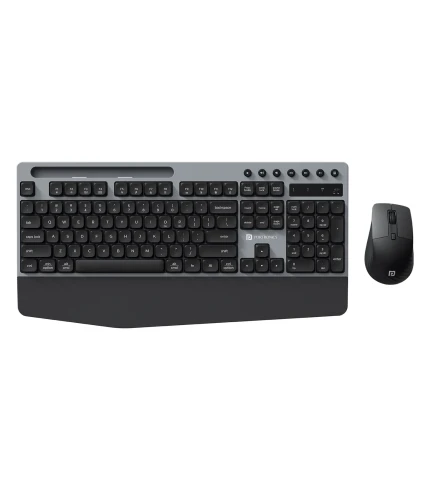 Key10 Combo 2.4 GHz Wireless | Multi-media Hotkeys | Smartphone Holder | Wrist-rest Comfort