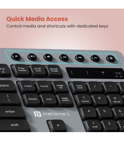 Seamless Wireless Connection Keyboard Mouse Combo