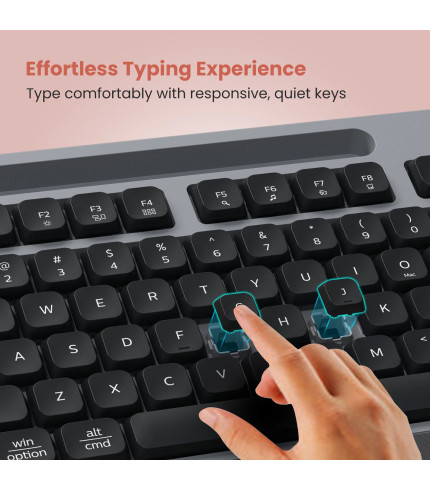 Seamless Wireless Connection Keyboard Mouse Combo