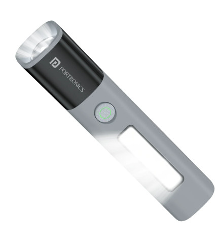 Front view of Portronics Eco Glow 2 (POR 3045) in Grey color