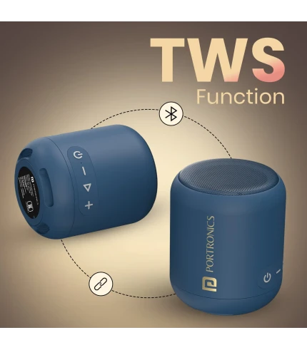 Portronics Sound Drum 1 TWS Blue