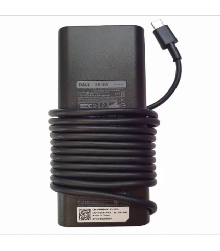 Dell 65W USB-C AC Adapter with Power Cord – PECOS-Green v2 – UK Plug – For Dell Pro Plus 13 / 14 / 16 – 1 Year Limited Hardware Warranty – SnP