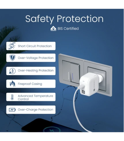 Adapto 45C – Type C PD Fast Charger with GaN & PPS Technology