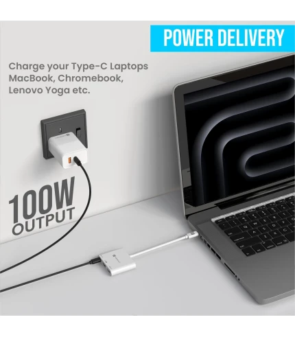 C-Konnect USB 3.0 | USB-C PD Charge | HDMI Port | Type-C Plug