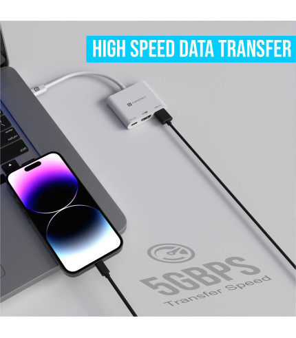 C-Konnect USB 3.0 | USB-C PD Charge | HDMI Port | Type-C Plug