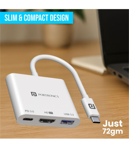 C-Konnect USB 3.0 | USB-C PD Charge | HDMI Port | Type-C Plug