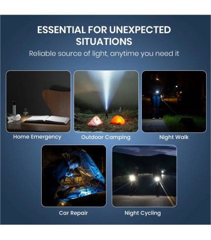 Front view of Portronics Eco Glow 2 (POR 3045) in Grey color