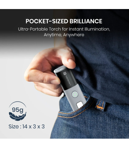 Front view of Portronics Eco Glow 2 (POR 3045) in Grey color