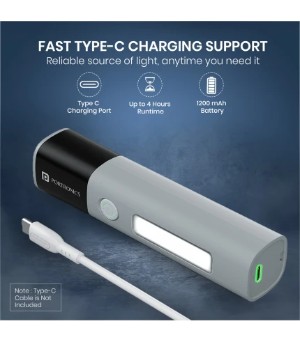 Portronics Eco Glow 2 (POR 3045) – Grey