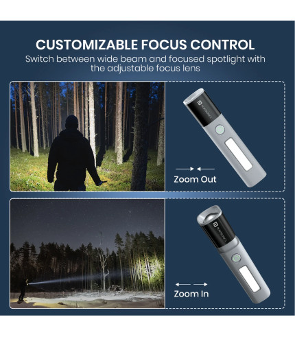 Front view of Portronics Eco Glow 2 (POR 3045) in Grey color