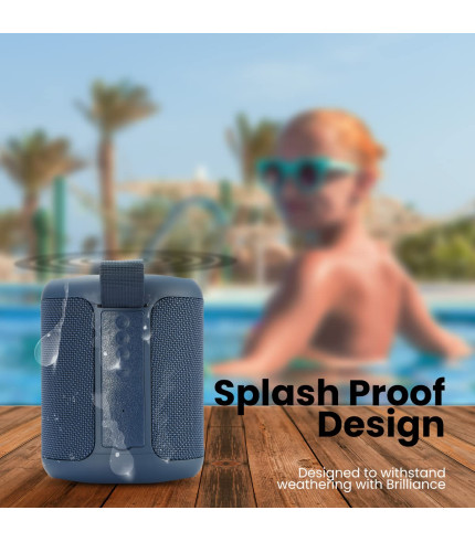 Back connectivity ports of Portronics SoundDrum P Bluetooth Speaker