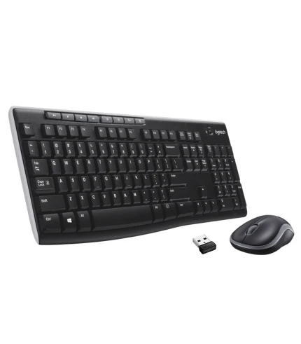 Logitech MK270r Wireless Keyboard and Mouse Combo (Black)