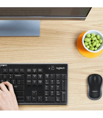 Logitech MK270r Wireless Keyboard and Mouse Combo (Black)