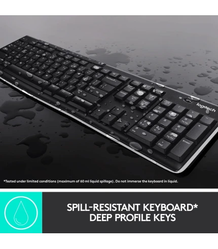 Logitech MK270r Wireless Keyboard and Mouse Combo (Black)